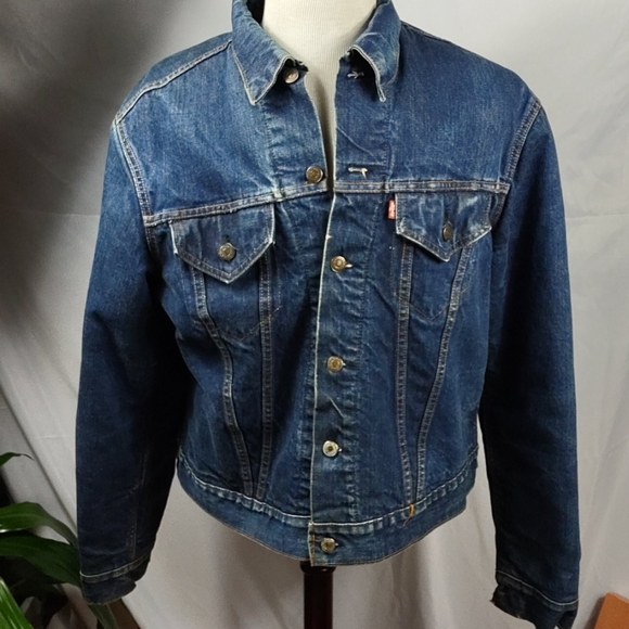 Vintage Levi's Blanket Lined Blue Jean Jacket
